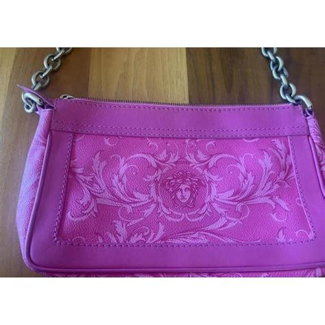 pochette versace rosa|Sacs Versace rose .